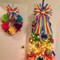 RIBBON Pride Wreath Bow LGBT Rainbow Stripe Decorations Lesbian Gay Burlap Ornaments Bows
